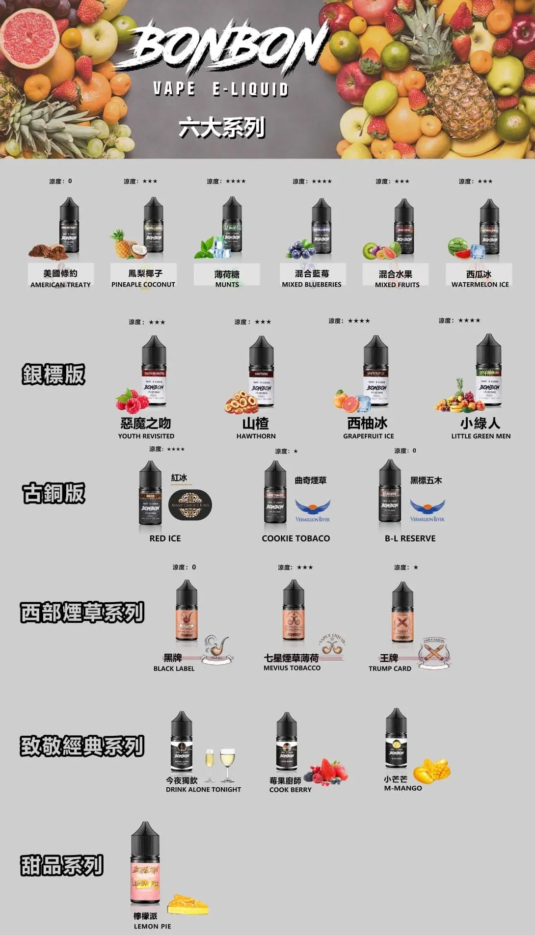 【原裝煙油】BONBON 邦邦鹽 BONBON鹽 30ML 混合藍莓 薄荷糖 西瓜冰 鳳梨椰汁 山楂 紅冰 小綠人 混合水果 黑標五木 西柚冰 美國條約 惡魔之吻 七星煙草薄荷 王牌 黑牌 曲奇菸草 今夜獨飲 莓果廚師 檸檬派 小芒芒:圖片 3
